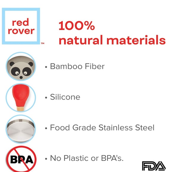 Red Rover Bamboo Animal Kids Drinking Cups, Set of 4 - Picture 3 of 9